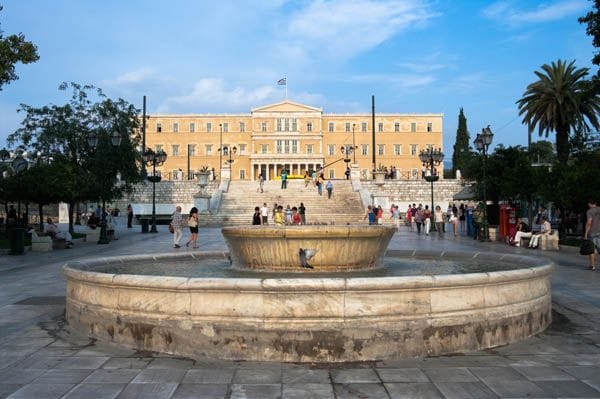 Plaza Syntagma y parlamento griego