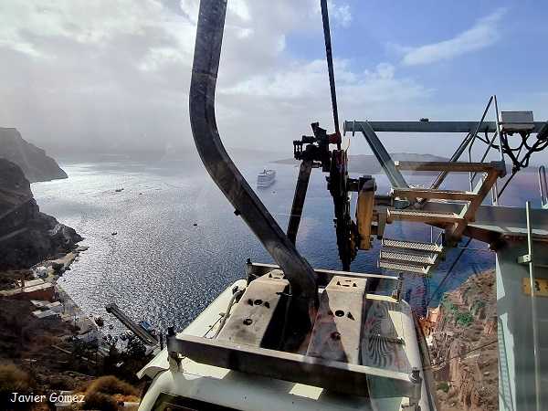 Telecabina de Santorini