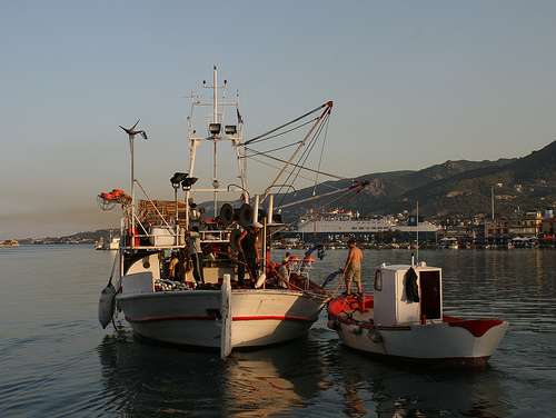 pescar en Grecia