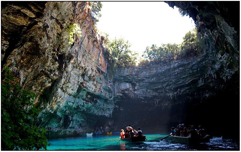 lago cueva melisani, cefalonia, jónicas