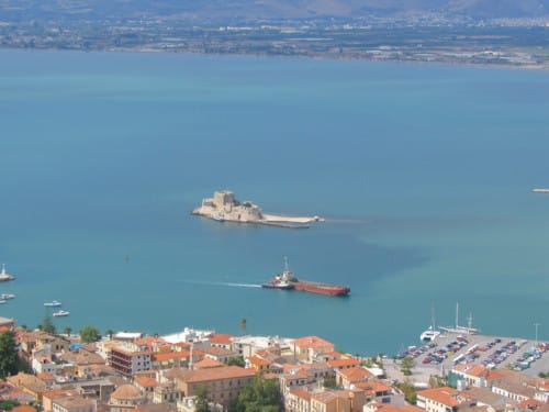 Panorama de Nafplio, en el Peloponeso Panorama de Nafplio, en el Peloponeso