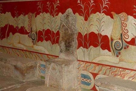 Salón del Trono, Palacio de Knossos, Creta