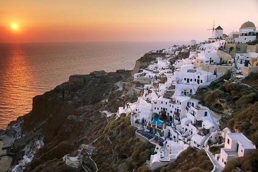 Atardecer en Santorini