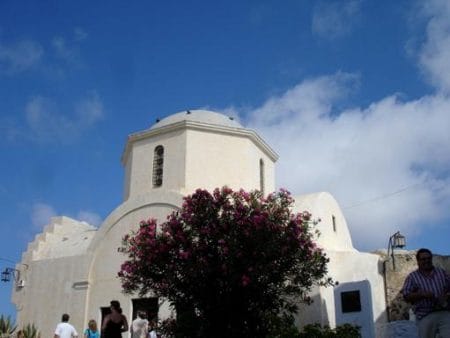 Iglesia Agia Triada, Pirgos, Santorini, Islas Cicladas
