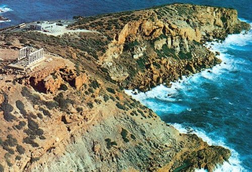 Cabo sounion, Templo de Poseidón